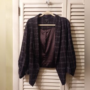 Black and White Plaid Blazer